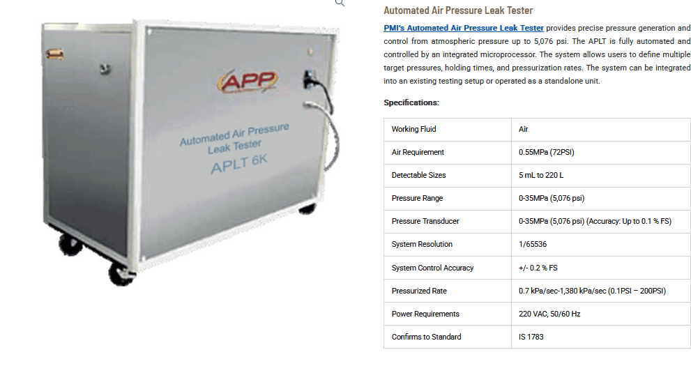 Automated Air Pressure Leak Tester (APLT 6K): Advanced Leak Detection for Precision Quality Assurance Automated Air Pressure Leak Tester (APLT 6K): Advanced Leak Detection for Precision Quality Assurance