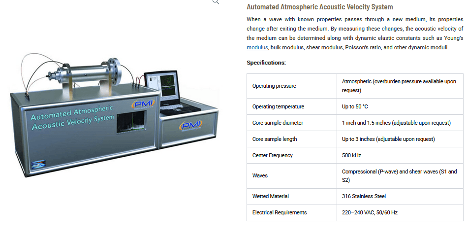 Automated Atmospheric Acoustic Velocity System: Advanced Rock and Material Characterization Through Ultrasonic Wave Analysis Automated Atmospheric Acoustic Velocity System: Advanced Rock and Material Characterization Through Ultrasonic Wave Analysis
