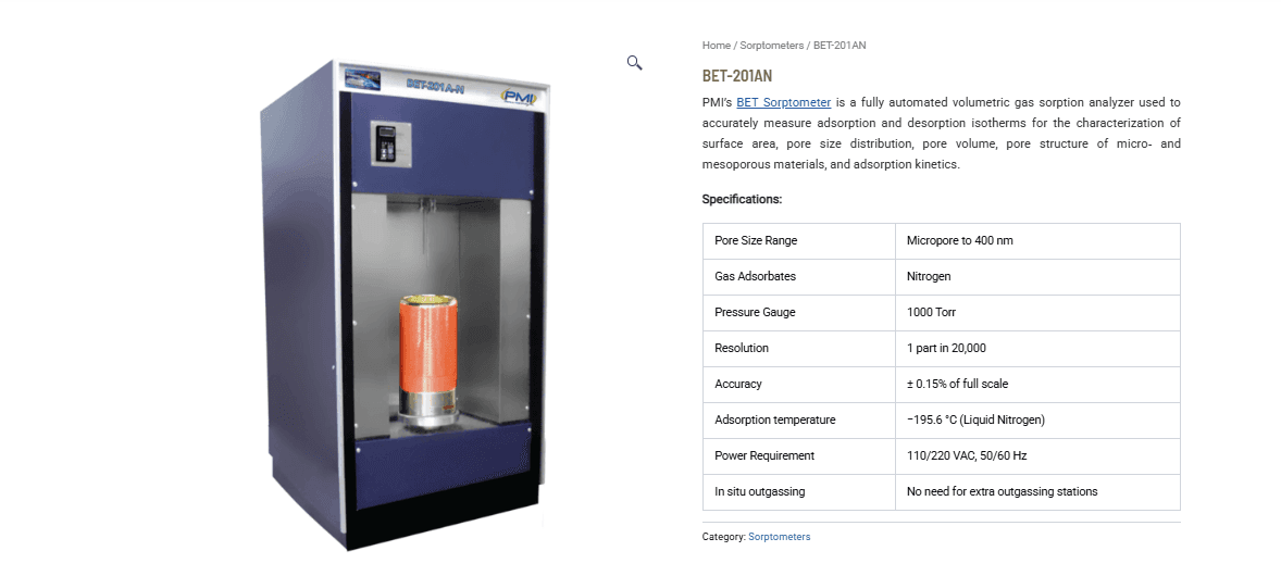 BET-201AN Surface Area and Pore Size Analyzer: Reliable BET Analysis for Advanced Material Characterization BET-201AN Surface Area and Pore Size Analyzer: Reliable BET Analysis for Advanced Material Characterization