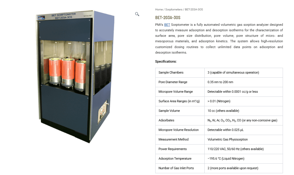 BET-203A-30S: High-Resolution Gas Sorption Analyzer for Advanced Surface Area and Pore Structure Analysis BET-203A-30S: High-Resolution Gas Sorption Analyzer for Advanced Surface Area and Pore Structure Analysis