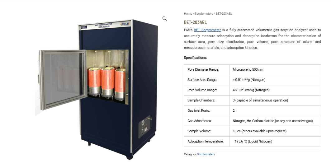 BET-203AEL Gas Sorption Analyzer: Advanced Surface Area and Pore Characterization for Porous Material Research BET-203AEL Gas Sorption Analyzer: Advanced Surface Area and Pore Characterization for Porous Material Research