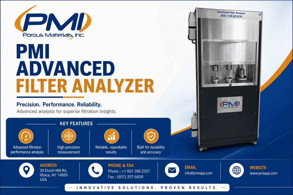Advanced Filter Analyzer – Porous Materials Inc. Advanced Filter Analyzer – Porous Materials Inc.