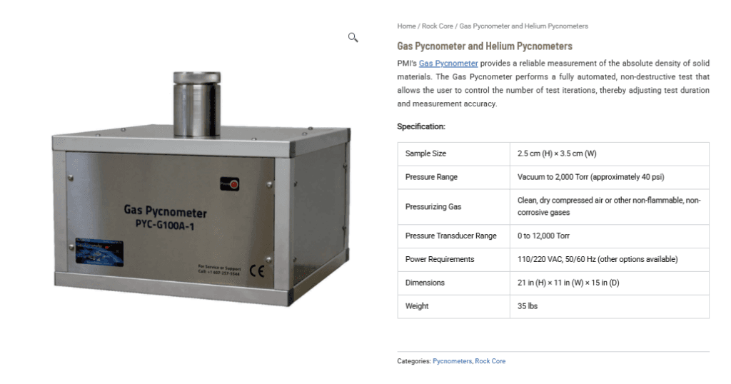 Gas Pycnometer and Helium Pycnometers: Accurate Density Measurement for Advanced Material and Core Analysis Gas Pycnometer and Helium Pycnometers: Accurate Density Measurement for Advanced Material and Core Analysis